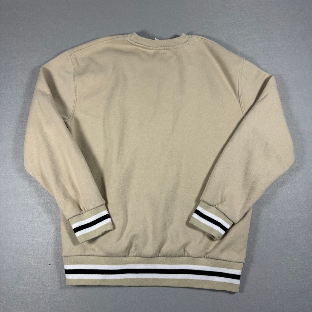 VTG Cincinnati Bengals NFL Mens Crewneck Sweatshirt Large Tan Embroidered Tiger - Picture 7 of 9